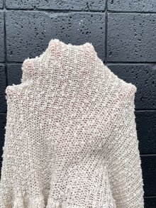 Serisse Women's Beige Round Neck Bell Sleeve Ruffle Hem Fashion Sweater,Commute Office Festival Tea Party Casual Work Women Fall Winter Sweater - Apricot - View 12