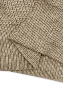 SHEIN Women's Solid Color Turtleneck Long Sleeve Casual Pullover Sweater - Khaki - View 9