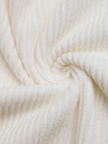 Holdful Holdful Women Elegant Fall Winter Apricot Velvet‑Feel Ribbed Button Long Sleeve Top For Saudi National Day Christmas New Year Commute & Outing - Apricot - View 3