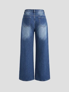 GlowEve Women's Casual Versatile Daily Wear Denim Jeans With Pockets And Buttons - Multicolor - View 3