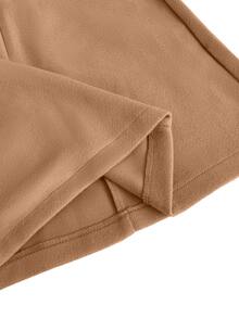 GlowEve CURVE Mantel Panjang Wanita Ukuran Besar untuk Musim Gugur/Dingin, Gaya Komuter, Nyaman, Kasual, Elegan, Cerdas, Bisnis, Serbaguna, Warna Cokelat Muda, Cocok untuk Semua Acara, Formal Kantor - Khaki - View 6