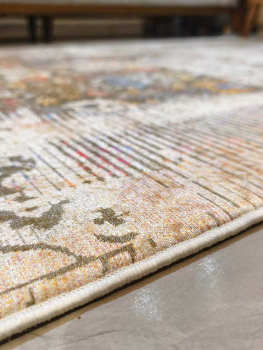 سجادة مانعة للانزلاق، قابلة للغسل، مطبوعة رقمياً، سجادة ممر، سجادة مطبخ، مناسبة لغرفة المعيشة، غرفة النوم، الأماكن الخارجية - متعدد الألوان - مشاهدة 1