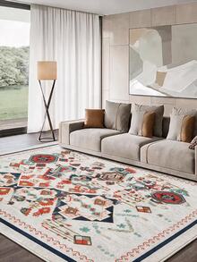 Non-Slip, Washable, Digitally Printed Rug, Runner, Kitchen Rug, Suitable For Living Room ,Bedroom , Outdoor - White - View 7
