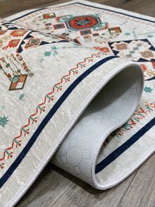Non-Slip, Washable, Digitally Printed Rug, Runner, Kitchen Rug, Suitable For Living Room ,Bedroom , Outdoor - White - View 8