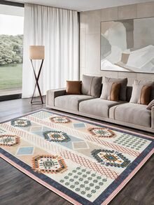 Non-Slip, Washable, Digitally Printed Rug, Runner, Kitchen Rug, Suitable For Living Room ,Bedroom , Outdoor - Baby Pink - View 9