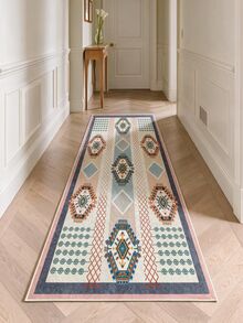 Non-Slip, Washable, Digitally Printed Rug, Runner, Kitchen Rug, Suitable For Living Room ,Bedroom , Outdoor - Baby Pink - View 2