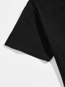 Manfinity EMRG Men's Milk Silk Short Sleeve T-Shirt, Summer - Black - View 7