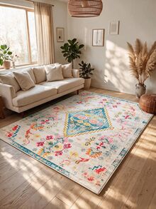 Non-Slip, Washable, Digitally Printed Rug, Runner, Kitchen Rug - Mint Green - View 3