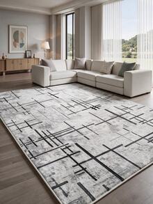 Non-Slip, Washable, Digitally Printed Rug, Runner, Kitchen Rug - Grey - View 5
