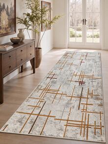 Non-Slip, Washable, Digitally Printed Rug, Runner, Kitchen Rug - Coffee Brown - View 2