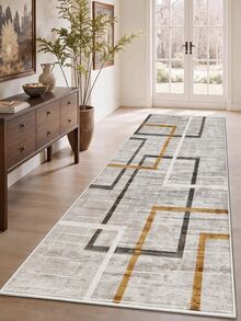 Non-Slip, Washable, Digitally Printed Rug, Runner, Kitchen Rug - Mocha Brown - View 4