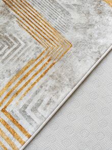 Non-Slip, Washable, Digitally Printed Rug, Runner, Kitchen Rug - Mustard Yellow - View 9