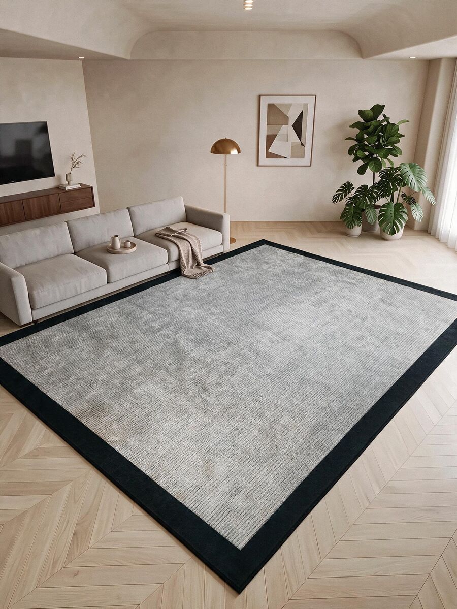 Non-Slip, Washable, Digitally Printed Rug, Runner, Kitchen Rug - Grey - View 1
