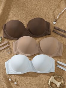 DesireSculpt Women's Underwire Bra 3pcs/Pack - Multicolor - View 3