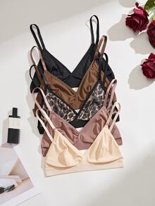 Bare Chapter Women's Wireless Bra 5-Piece Set - Multicolor - View 4
