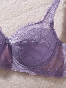 DesireSculpt 7pcs/Set Sexy Lace Women's Lingerie Bra Thin Minimalist Bra - Multicolor - View 6