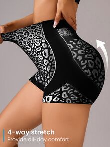SHEIN Women's Fashionable Sport Shorts, Suitable For Summer Biker Shorts Spandex Short - Black - View 6