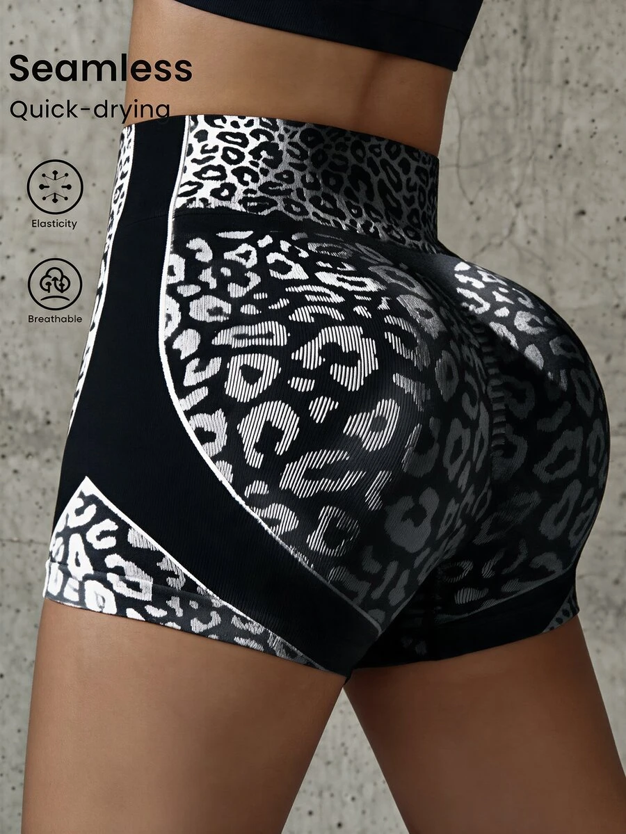 SHEIN Women's Fashionable Sport Shorts, Suitable For Summer Biker Shorts Spandex Short