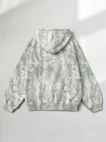 SHEIN Sparklyn 青少年女孩秋季耶穌標語大學風迷彩與乾葉印花美式校園風城市漫步街頭休閒校園運動風寬鬆舒適衛衣 秋冬款 - 彩色 - 查看 4