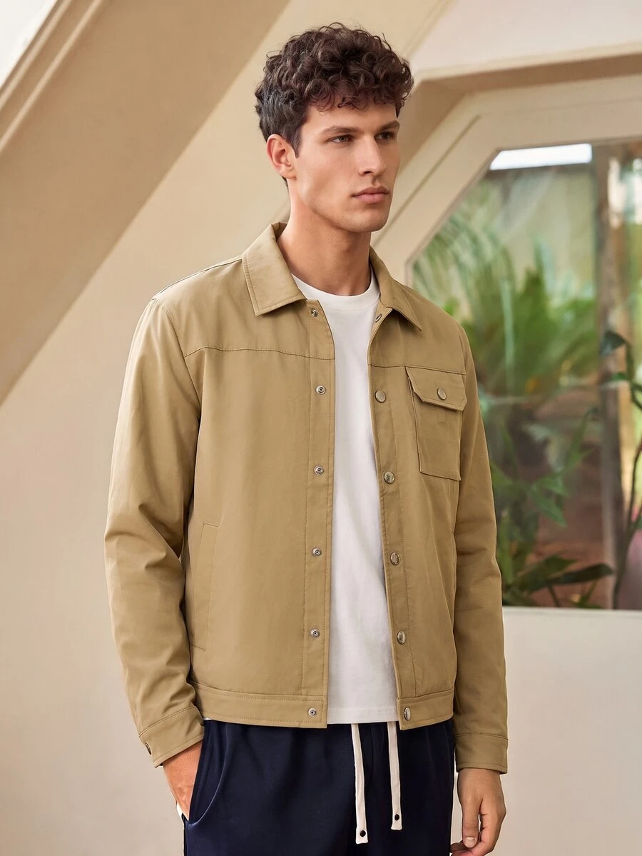 Whitmere New Men's Thermal Lined Warm Spring/Autumn Outdoor Camping Jacket - Khaki - View 1