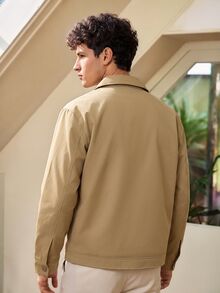 Whitmere New Men's Thermal Lined Warm Spring/Autumn Outdoor Camping Jacket - Khaki - View 2