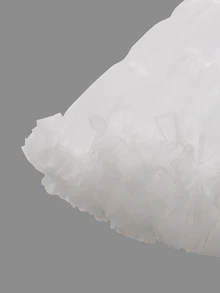 SHEIN Baby Girls' Elegant, Gorgeous, And Lovely Pink Tulle Puff Skirt, Perfect For Parties In Spring And Summer - White - View 5