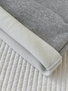 Comfortcana Celana Jogging Fleece Model Lurus Pinggang Tinggi Warna Abu-abu, Gaya Sporty-Chic Musim Dingin untuk Aktivitas Luar Ruangan Sehari-hari - Grey - View 7