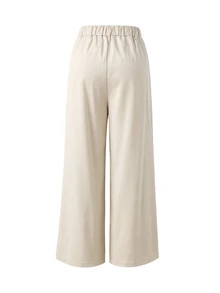 Momance Autumn/Winter Khaki Maternity Long Pants, Belly Support Design Comfortable & Fashionable, Suitable For Daily Wear, Gatherings, Shopping, Commuting, Versatile - Apricot - View 5