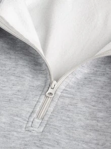 GentleRue Maternity Sweatshirt Hamil Lengan Panjang Warna Polos untuk Pemakaian Sehari-hari - Light Grey - View 10