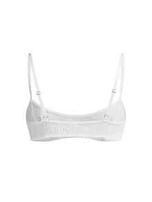 Ocili 100% Cotton Jacquard Patchwork Comfortable Casual Everyday Mini Breast Cup Women's Bra - White - View 2