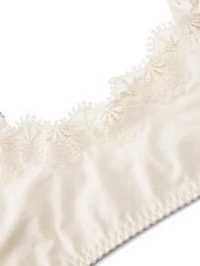 Ocili Women's Bow Decor Sexy Daily Spaghetti Strap Bra - Apricot - View 4