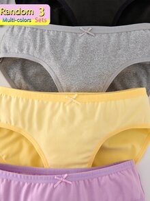 6PCS Teen Girls Undershirt - Multicolor - View 4