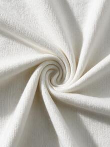 Breezaya Elegant Round Neck Sleeveless Button Design Sweater Vest - White - View 7