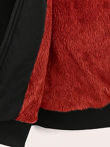 SHEIN EZwear Plus Size Street Fashion Zip-Up Hooded Jacket With Pockets - Multicolor - View 5