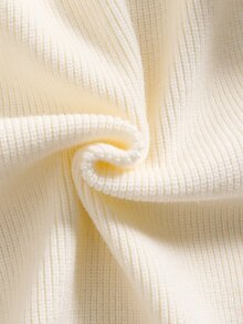 SHEIN Suéter casual versátil de unicolor para niña preadolescente - Blanco - Ver 8