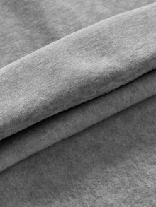 AXEPEAK Setelan Kasual Sehari-hari Pria: Hoodie Lengan Panjang Warna Polos dan Celana Olahraga - Grey - View 9