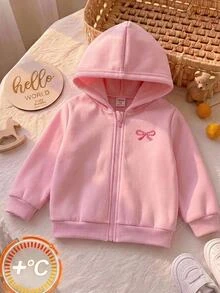 SHEIN Baby Girl Knitted Floral Pattern Crew Neck Casual Autumn Winter Sweatshirt - Yellow - View 3