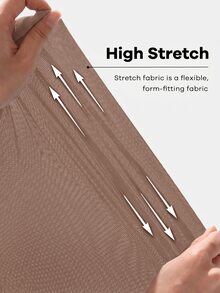 Shapeblank Plus Size Casual Chocolate Brown Ruched Asymmetric Hem Short Sleeve T-Shirt Summer Going Out Formal Vacation Tops - Camel - View 8