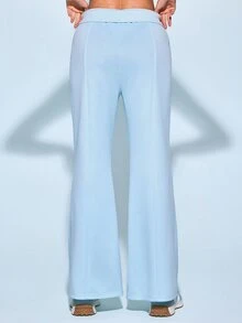 SHEIN Dewbera Women's Casual Versatile Sports Long Pants - Blue - View 4