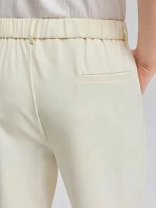 Officeau Men's White Straight-Leg Suit Pants, For Weddings/Evening Events - White - View 5