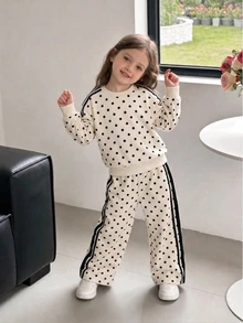 Elladie kids 紫色蝴蝶結女童運動休閒套裝 4-7歲 2025夏季 INS風 2件式運動褲套裝 幼兒園托兒所生日穿搭 - 彩色 - 查看 3