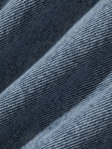 FRIFUL Jaket Denim Kasual Wanita Kancing Tunggal untuk Sehari-hari - Biru - View 8