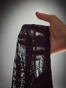 SHEIN ICON Women's Plus Size Autumn/Winter Retro Sexy Y2K Dark Gothic Style Black And Red Color Block Lace Flared Sleeves Gathered Waist Square Neck Top Fall - Red and Black - View 13