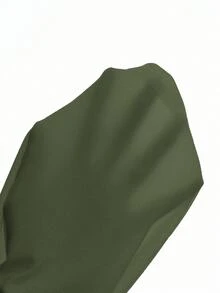 SHEIN 女士纯色性感针织运动吊带短款上衣 - 軍綠色 - 查看 12