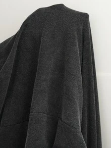 Muchica Plus-Size Casual Traditional Retro Washed Distressed Soft Fabric Stretch Waist Ruched Trousers Autumn Birthday Brunch Formal Vacation Gray Fall - Black - View 7
