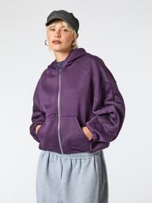 COUREZ Women Sweatshirts & Hoodies - Purple - View 7