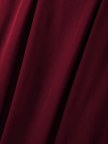 Formidée Plus Size Women's New Sleeveless V-Neck Knitted Cardigan Dress With Metal Ring Decor, Elegant Fitted Long Dress, Versatile - Burgundy - View 8