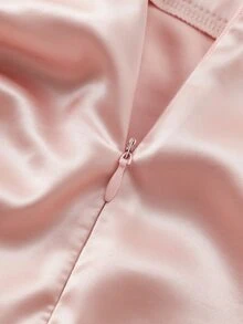 EMERY ROSE Falda asimétrica con diseño plisado de unicolor para mujer - Rosa - Ver 6