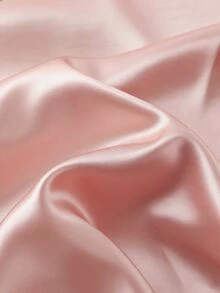 EMERY ROSE Falda asimétrica con diseño plisado de unicolor para mujer - Rosa - Ver 8
