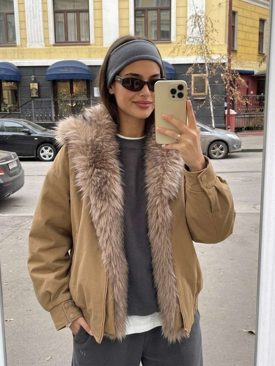 Women's Winter Fashion Retro Fuzzy Patchwork Jacket